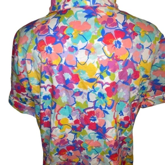 🆕Sleep Sense Floral Pajama Top size M - Picture 6 of 7